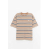 CARHARTT WIP ZANE STRIPE PEANUT ZANE T SHIRT